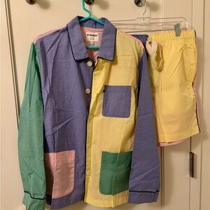 Alex Mills P’Jimmies:  size S set.  Retails for $126.  Worn once for a play.